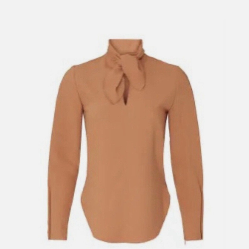 See By Chloe Bow Tie Pleated Sleeve Blouse